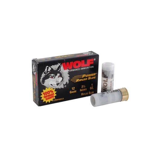 Wolf 12 Gauge Ammo 2 3/4" 00 Power Buckshot 9 Pellets