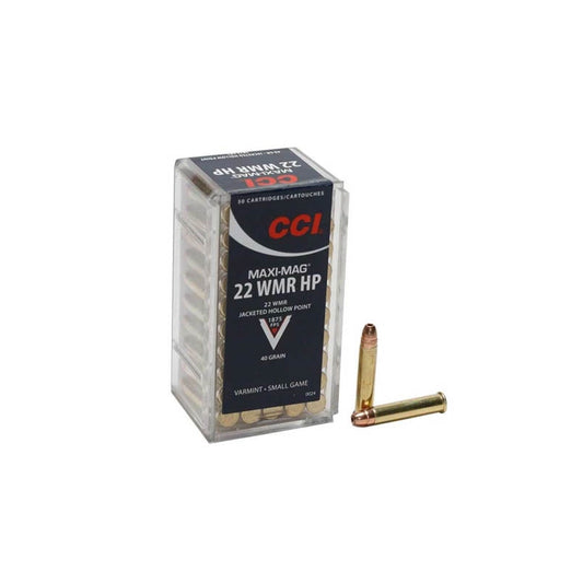 CCI Maxi-Mag 22 WMR Ammo 40 Grain Jacketed Hollow Point