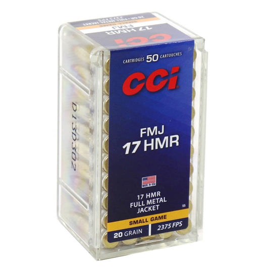 CCI 17 HMR Ammo 20 Grain Full Metal Jacket